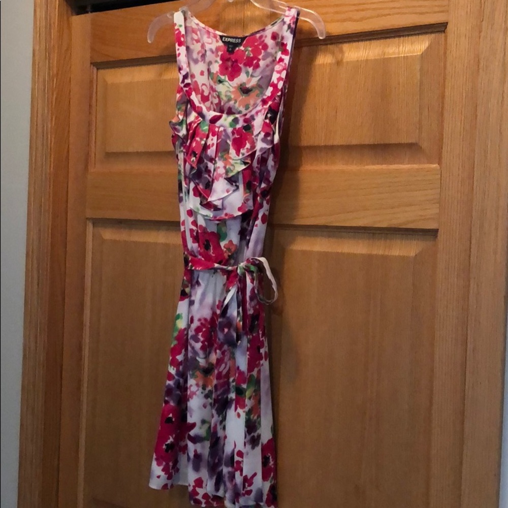 Express multi colored dress
